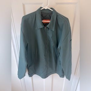 Work jacket with quilted insulation